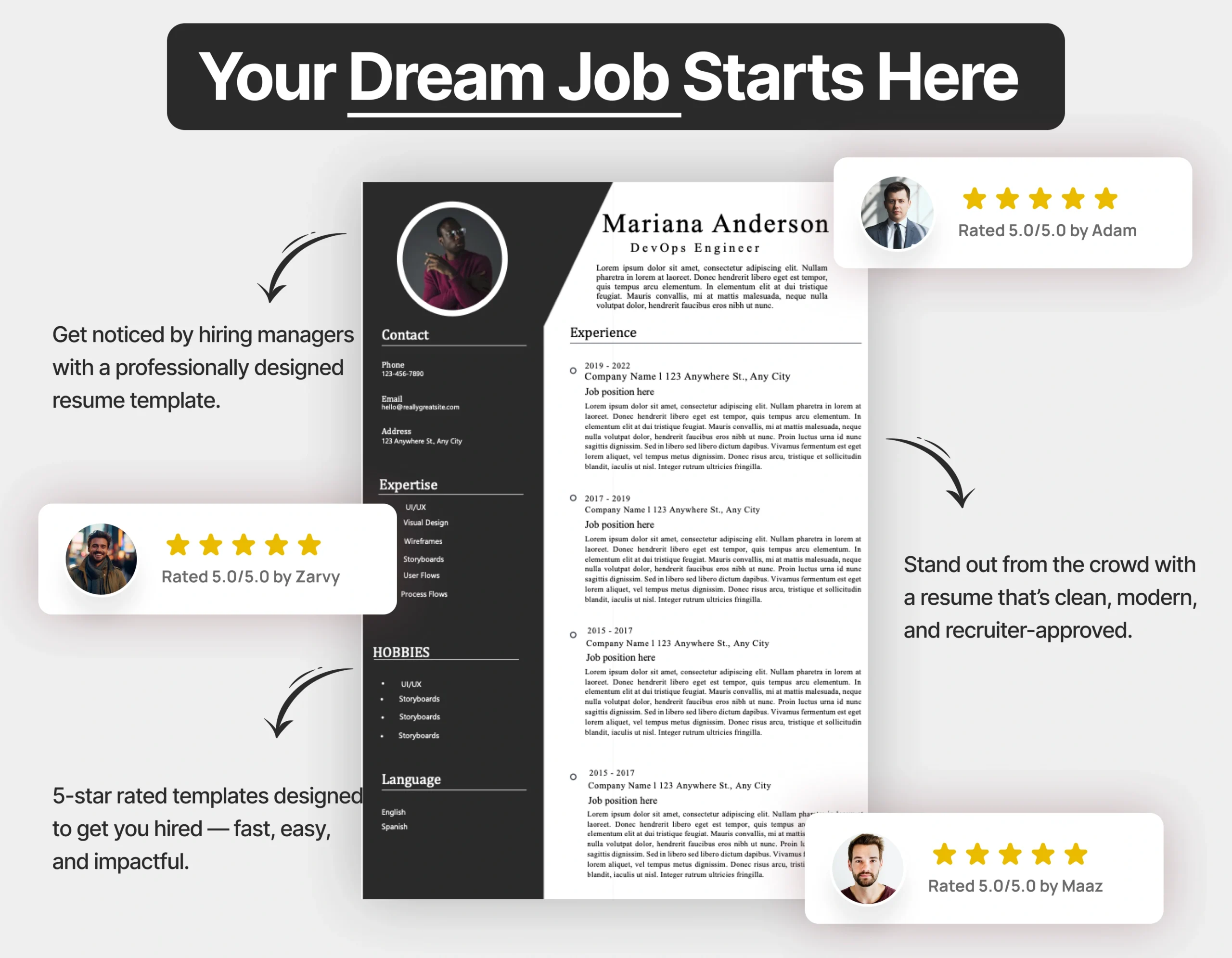 Modern DevOps Engineer Resume Template - Image 4