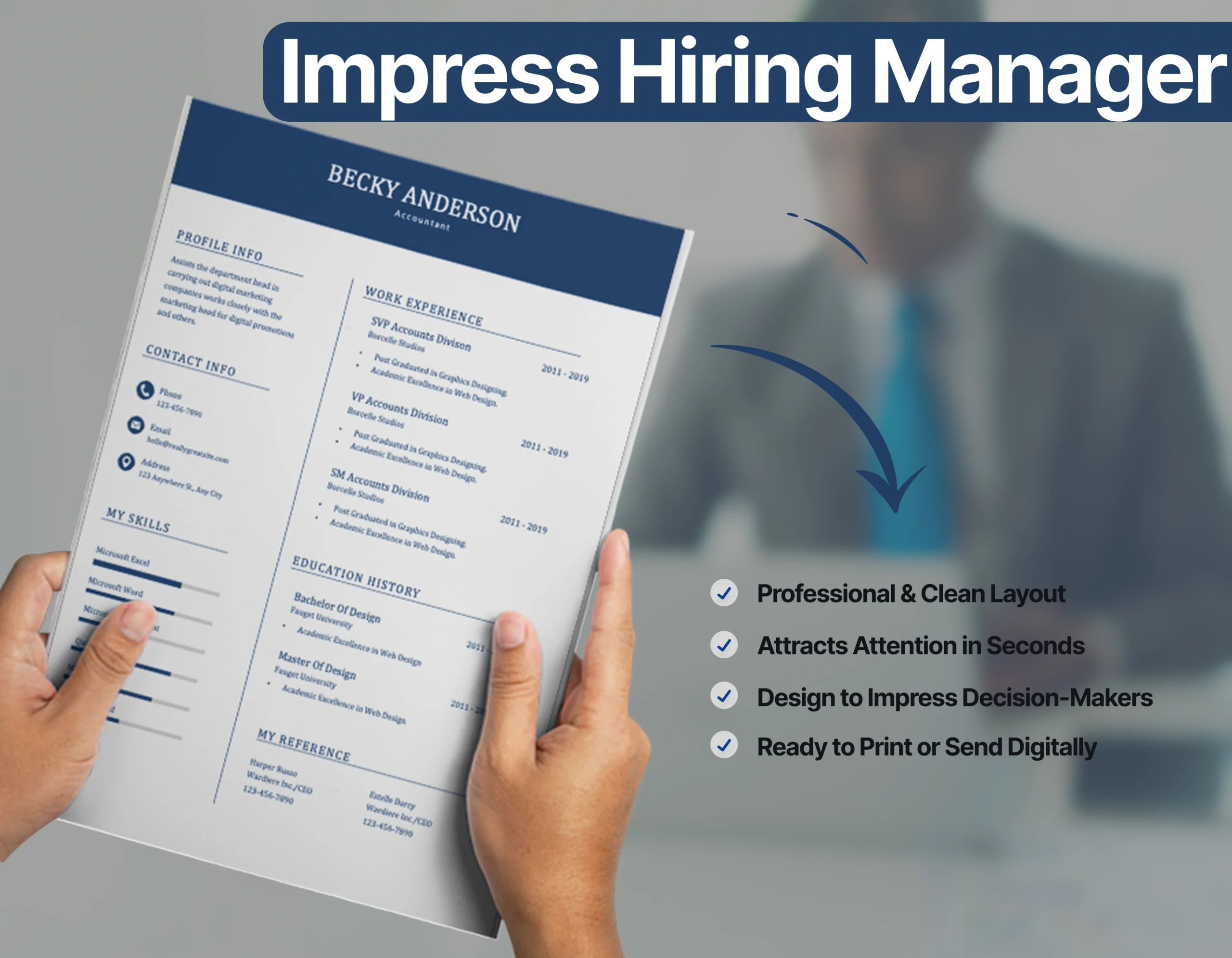 Professional Accountant Resume Template - Image 4