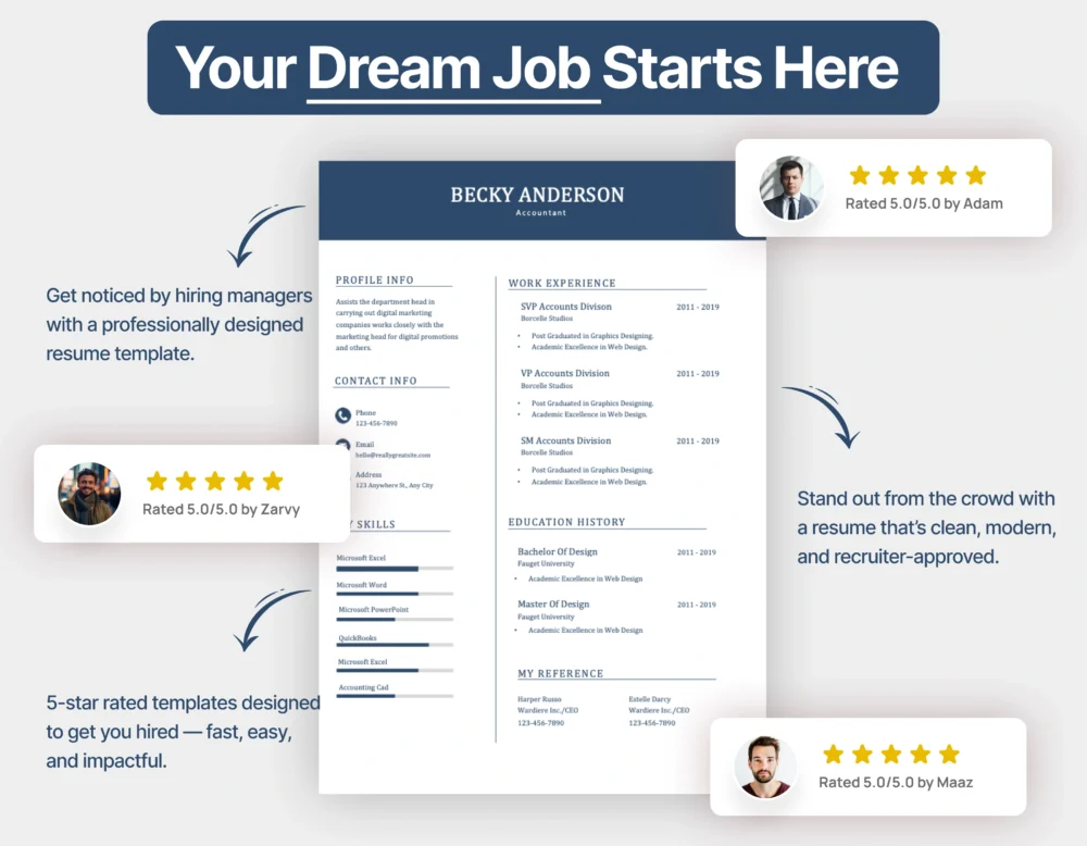 Professional Accountant Resume Template - Image 3