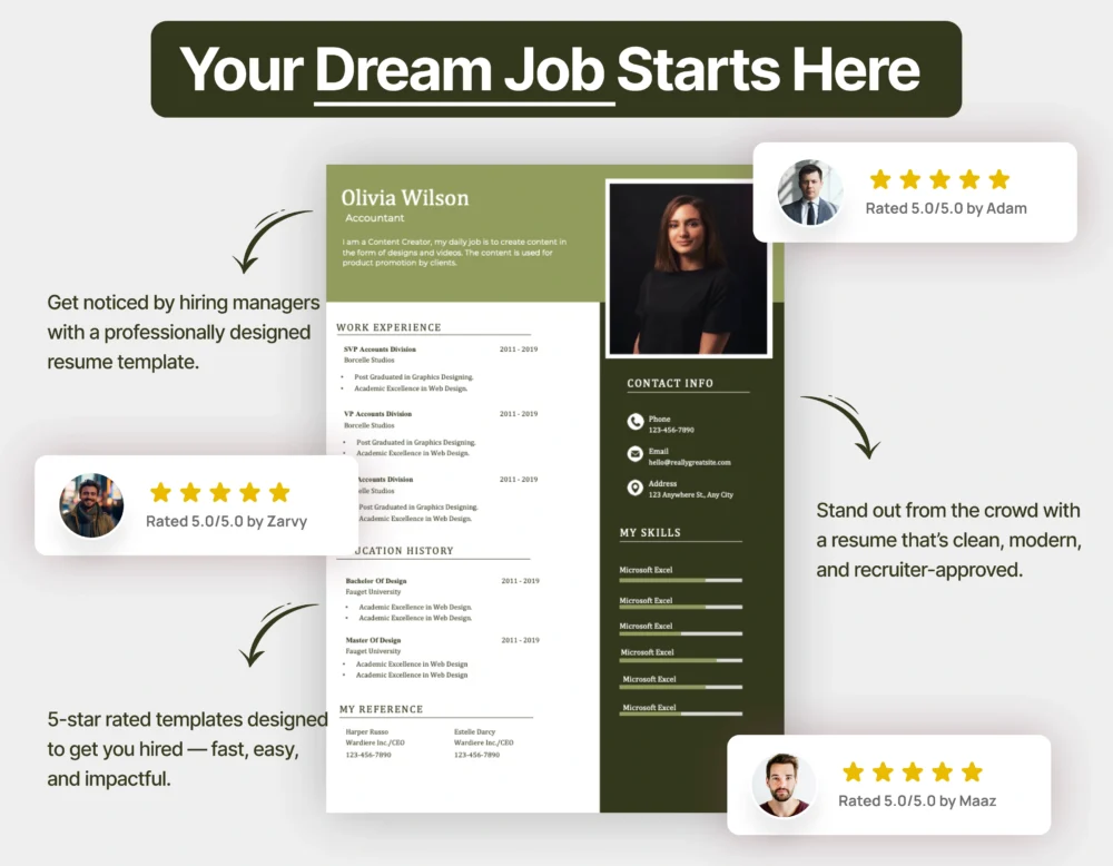 Minimalist Accountant Resume Template - Image 3