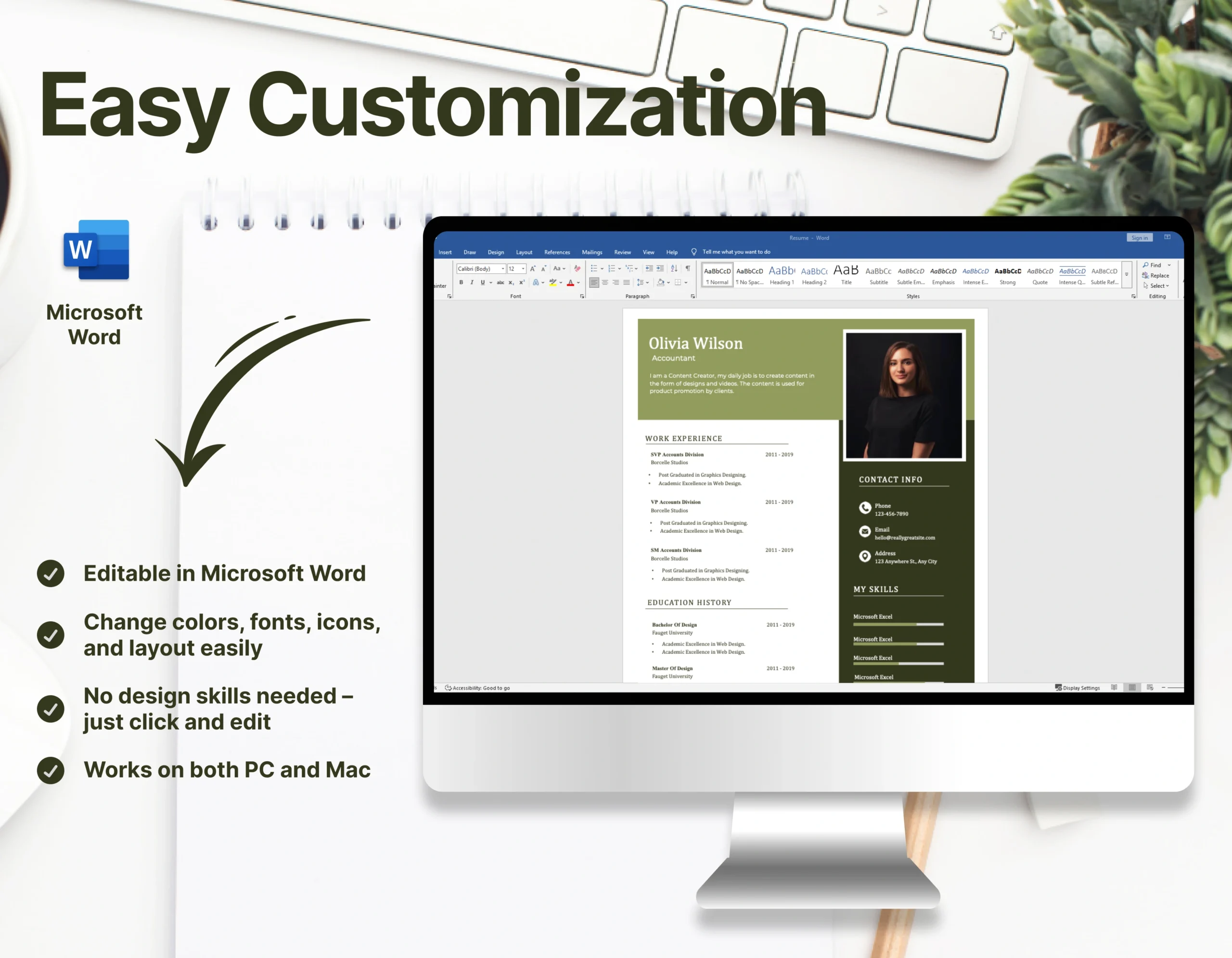 Minimalist Accountant Resume Template - Image 4