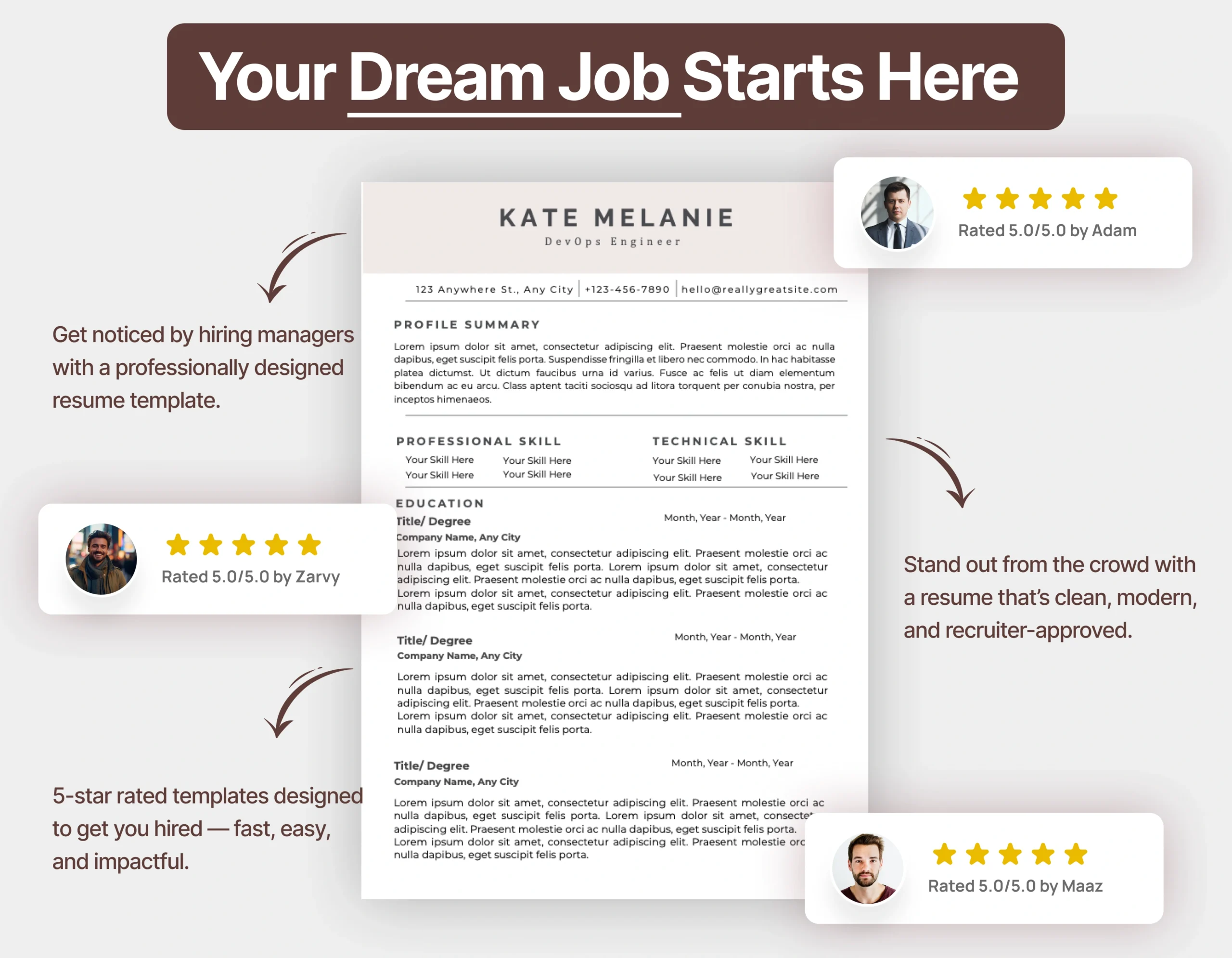 Professional DevOps Engineer Resume Template - Image 4
