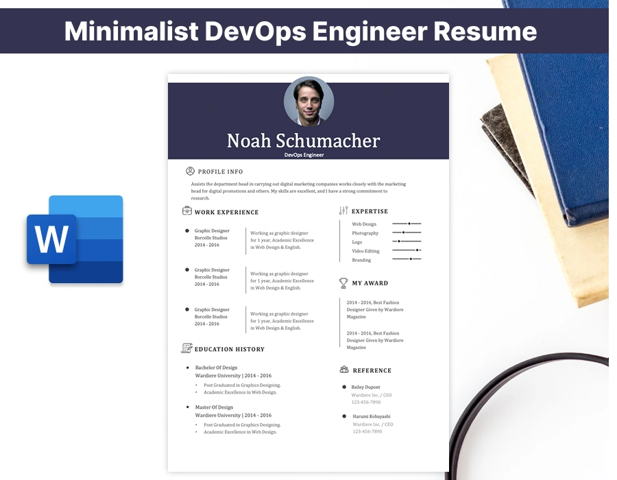 Minimalist DevOps Engineer Resume Template