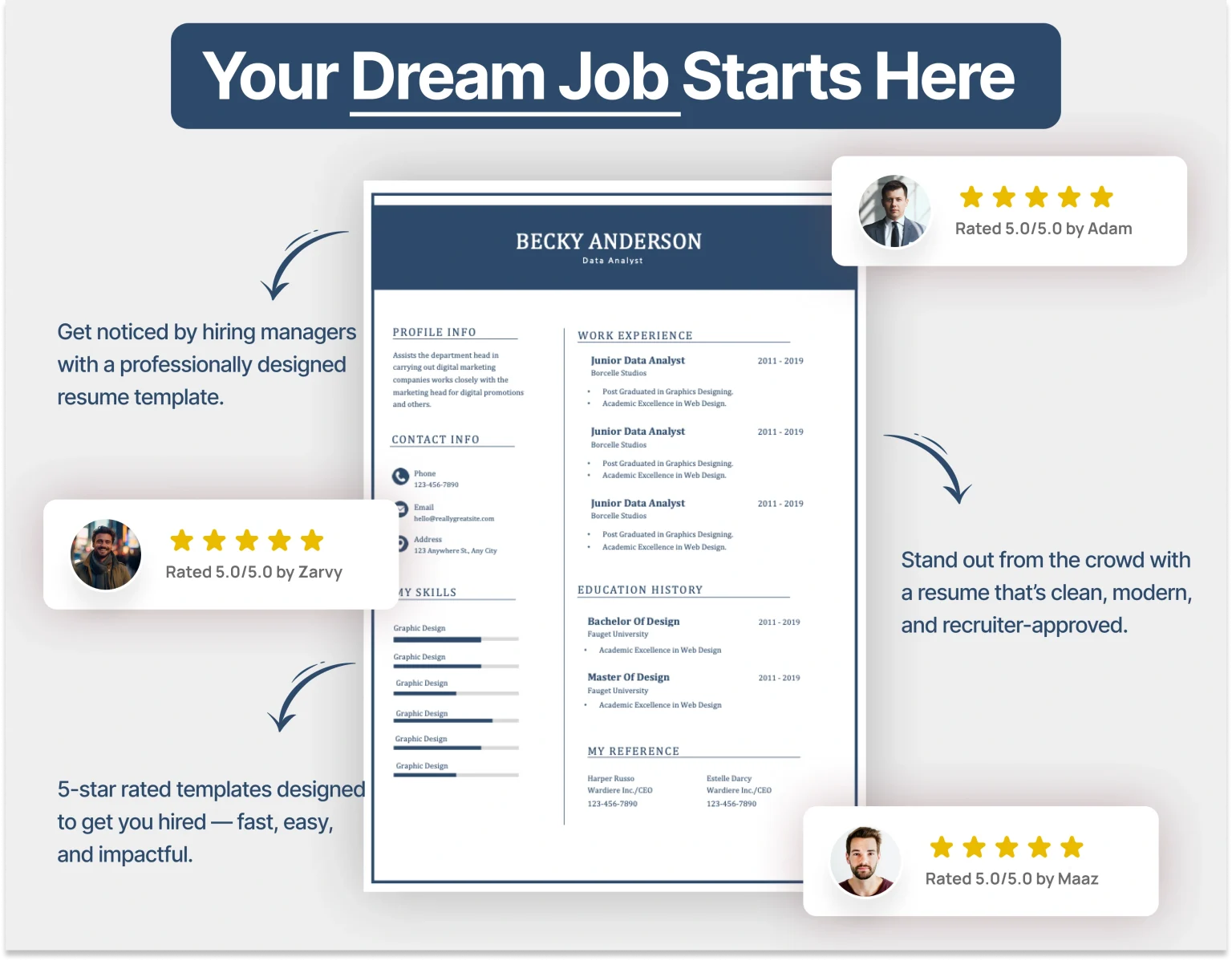 Professional Data Analyst Resume Template - Image 3