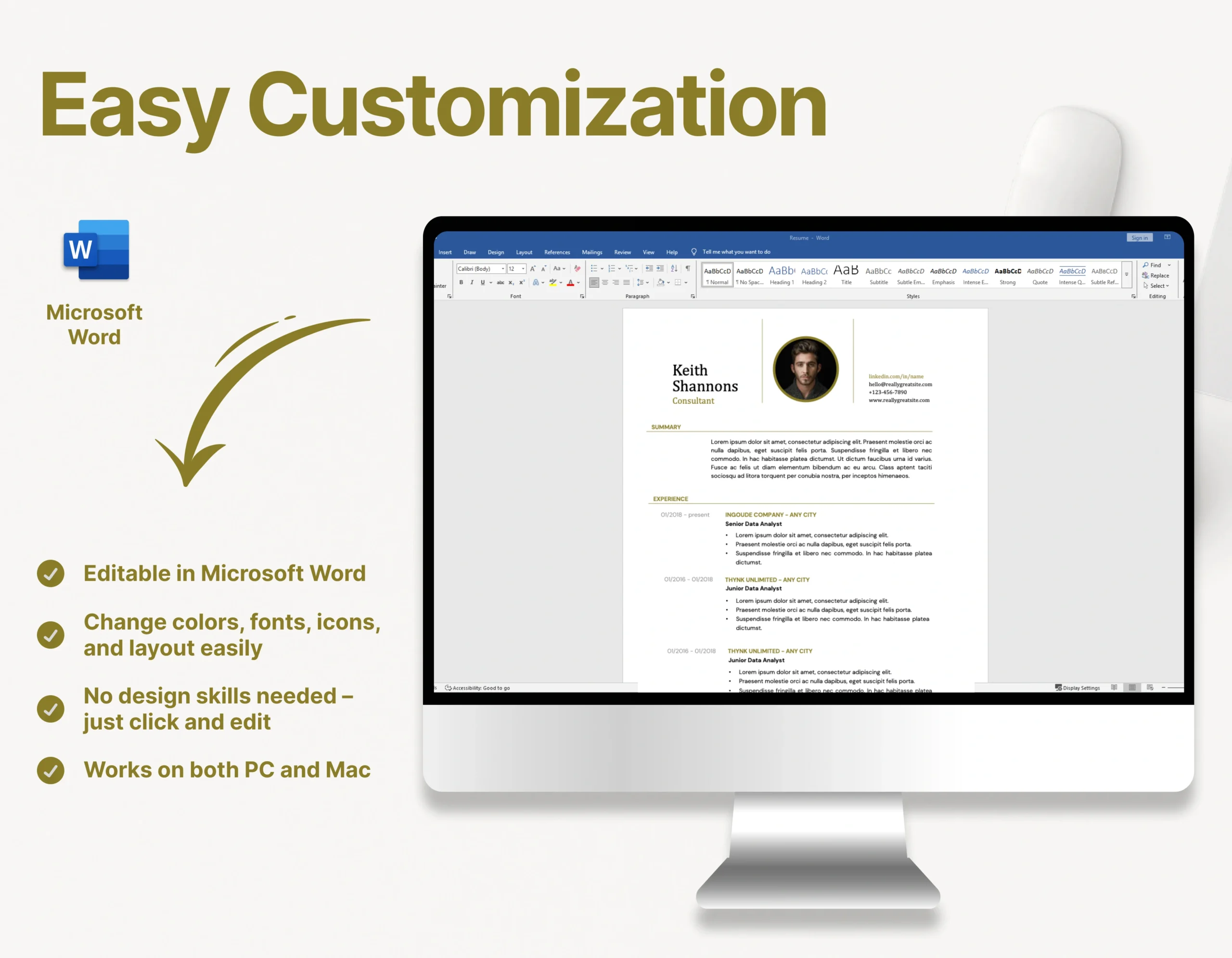 Modern Consultant Resume Template - Image 2