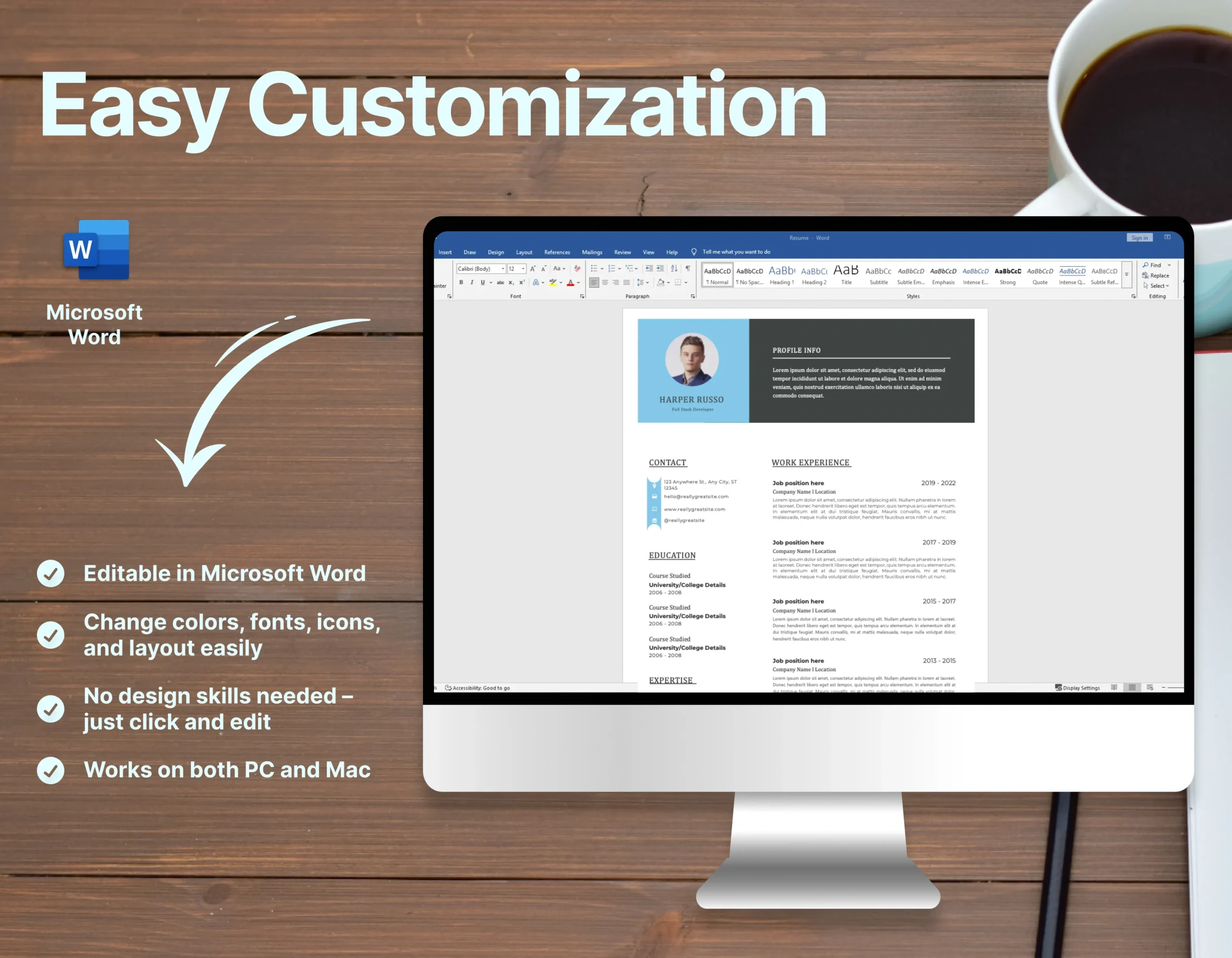 Professional Full Stack Developer Resume Template - Image 4