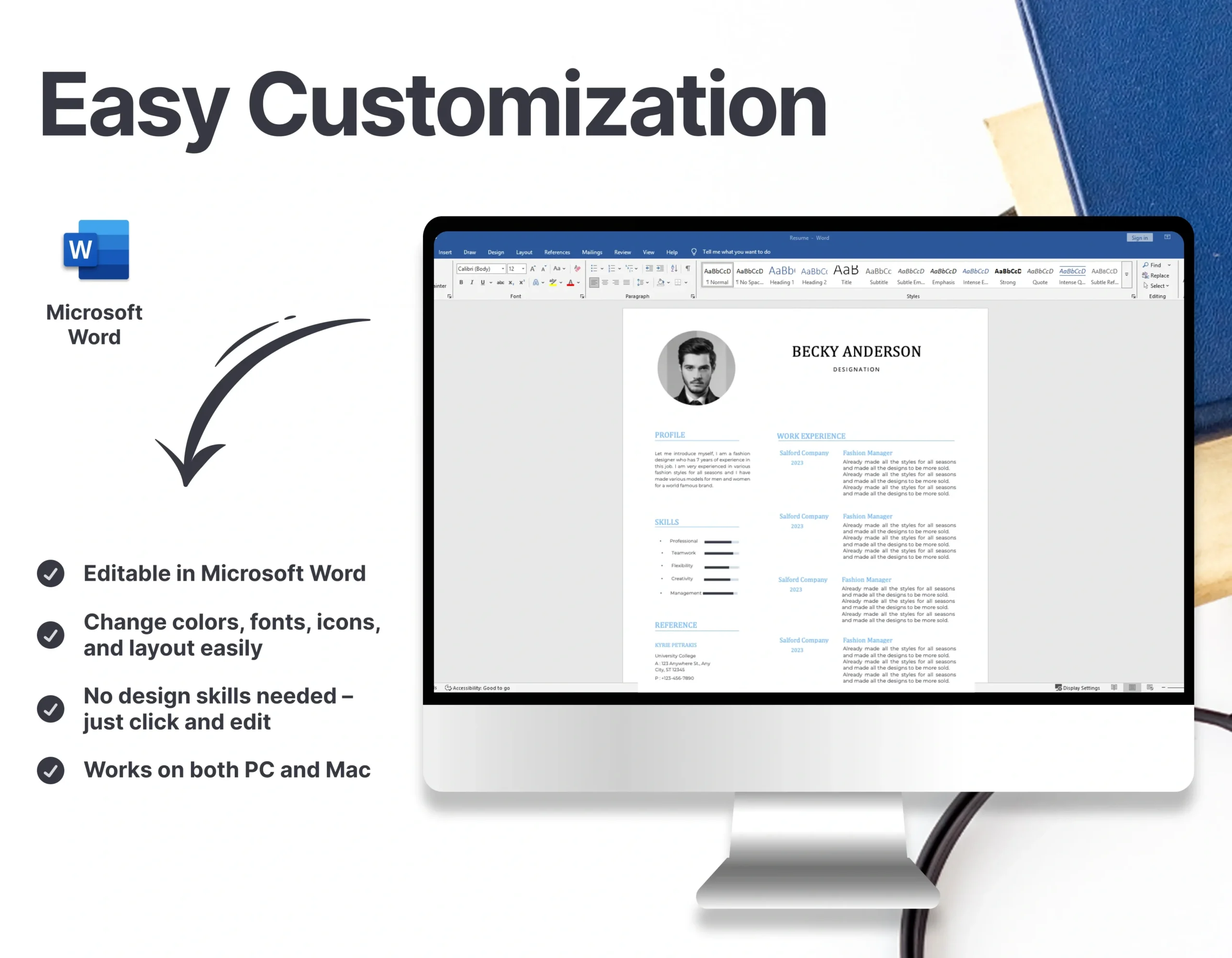 Professional Marketing Manager Resume Template - Image 4