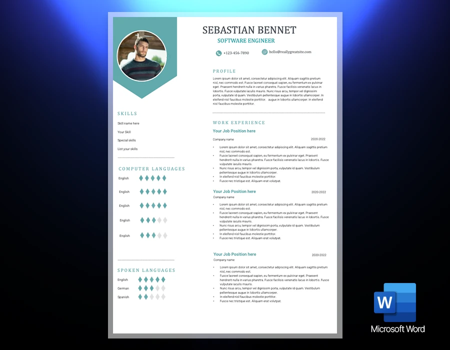 Pack of five Modern Resume - Image 2