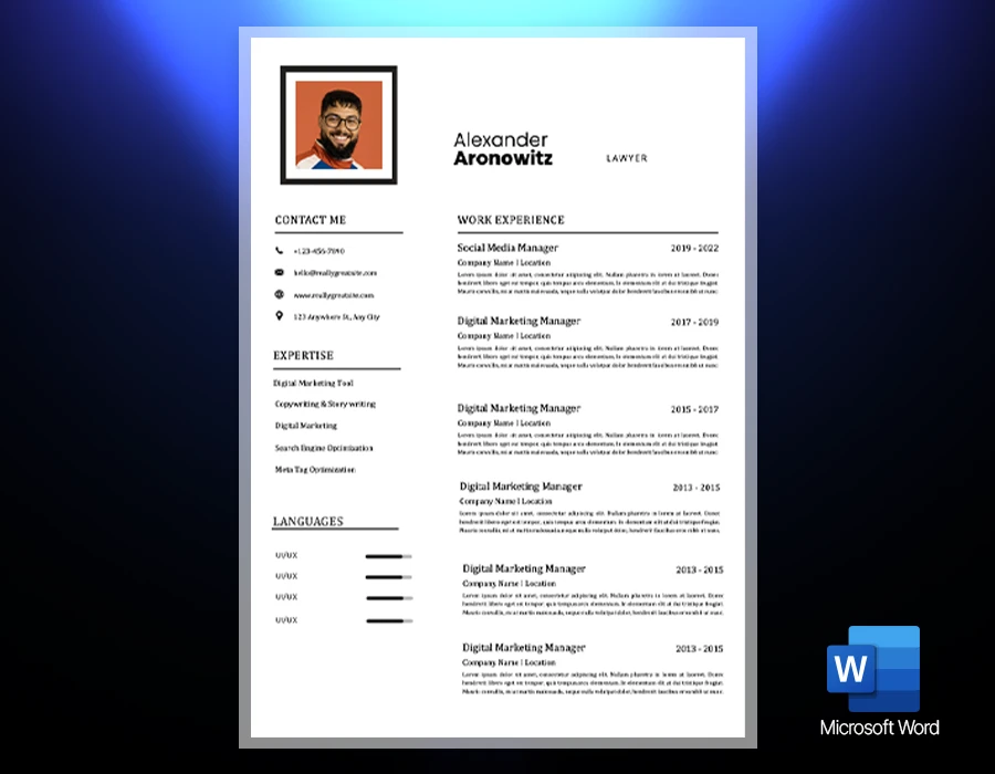 Pack of five Modern Resume - Image 3