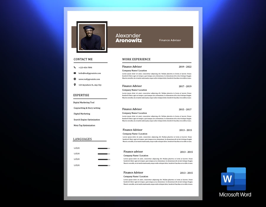 Pack of five Modern Resume - Image 5