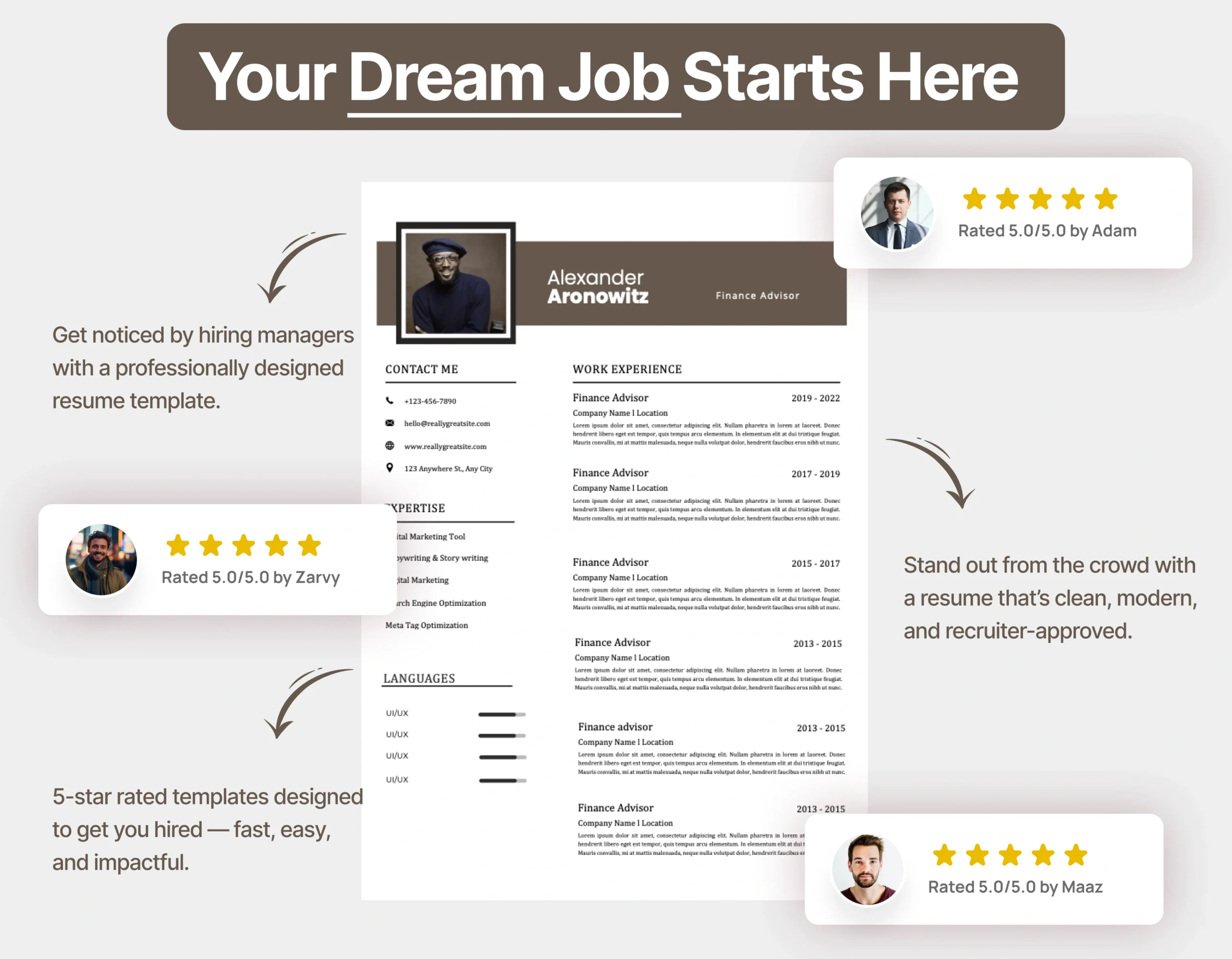 Corporate Finance Advisor Resume Template - Image 4