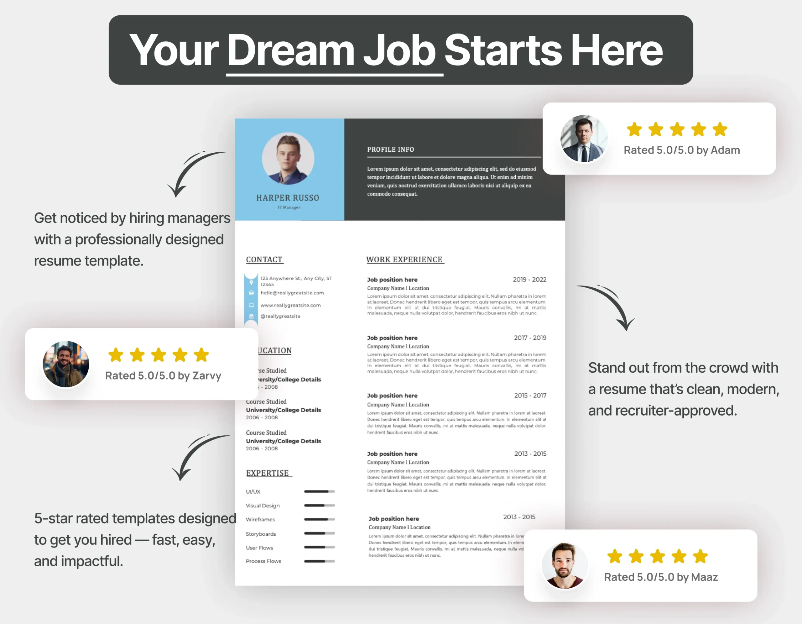 Minimalist IT Manager Resume Template - Image 2