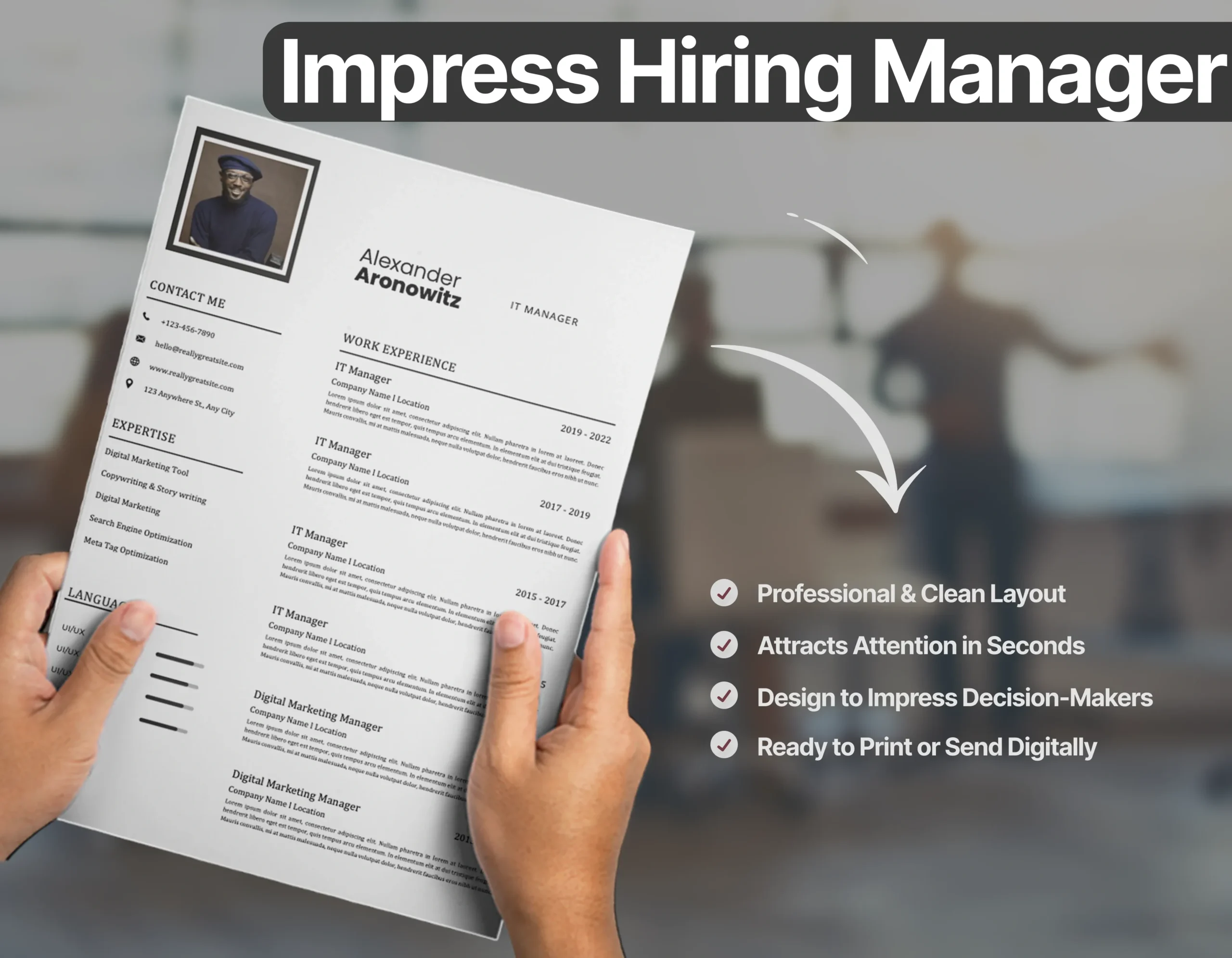 Professional IT Manager Resume Template - Image 4
