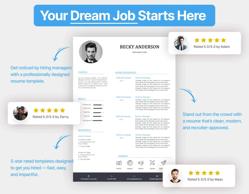Corporate IT Manager Resume Template - Image 2