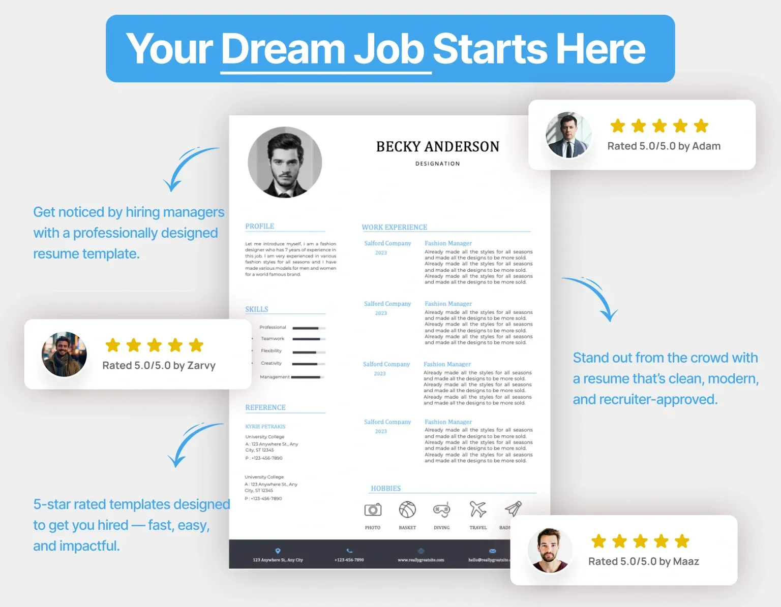 Corporate IT Manager Resume Template - Image 2