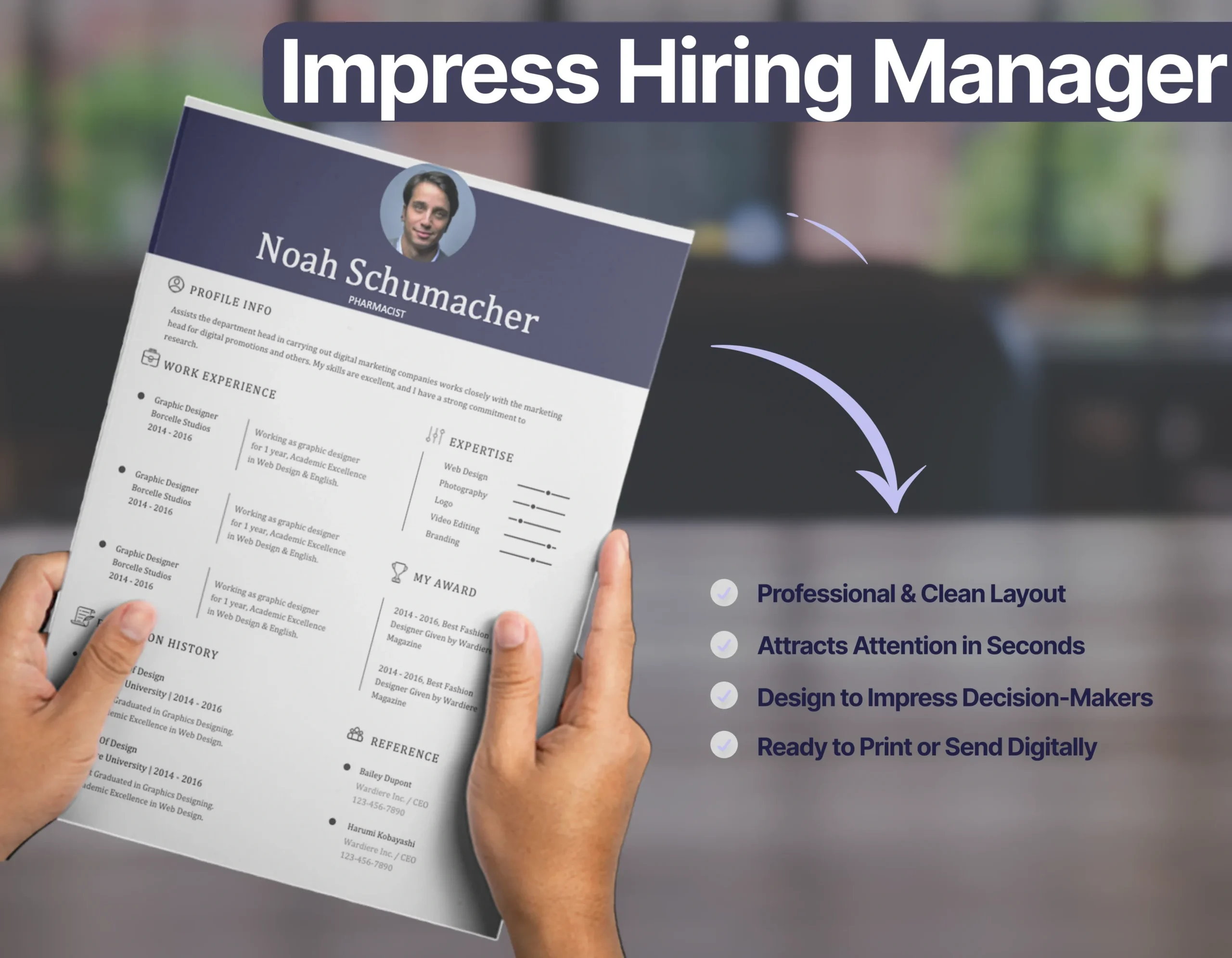 Minimalist Pharmacist Resume Template - Image 4