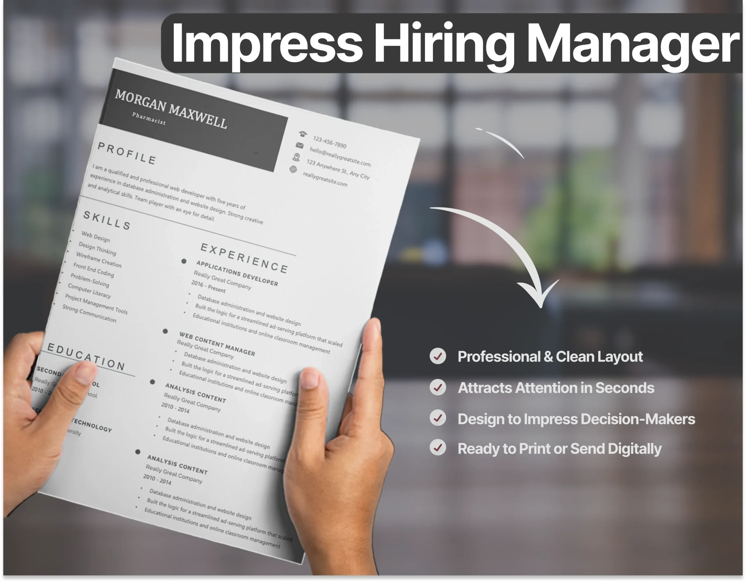 Professional Pharmacist Resume Template - Image 4