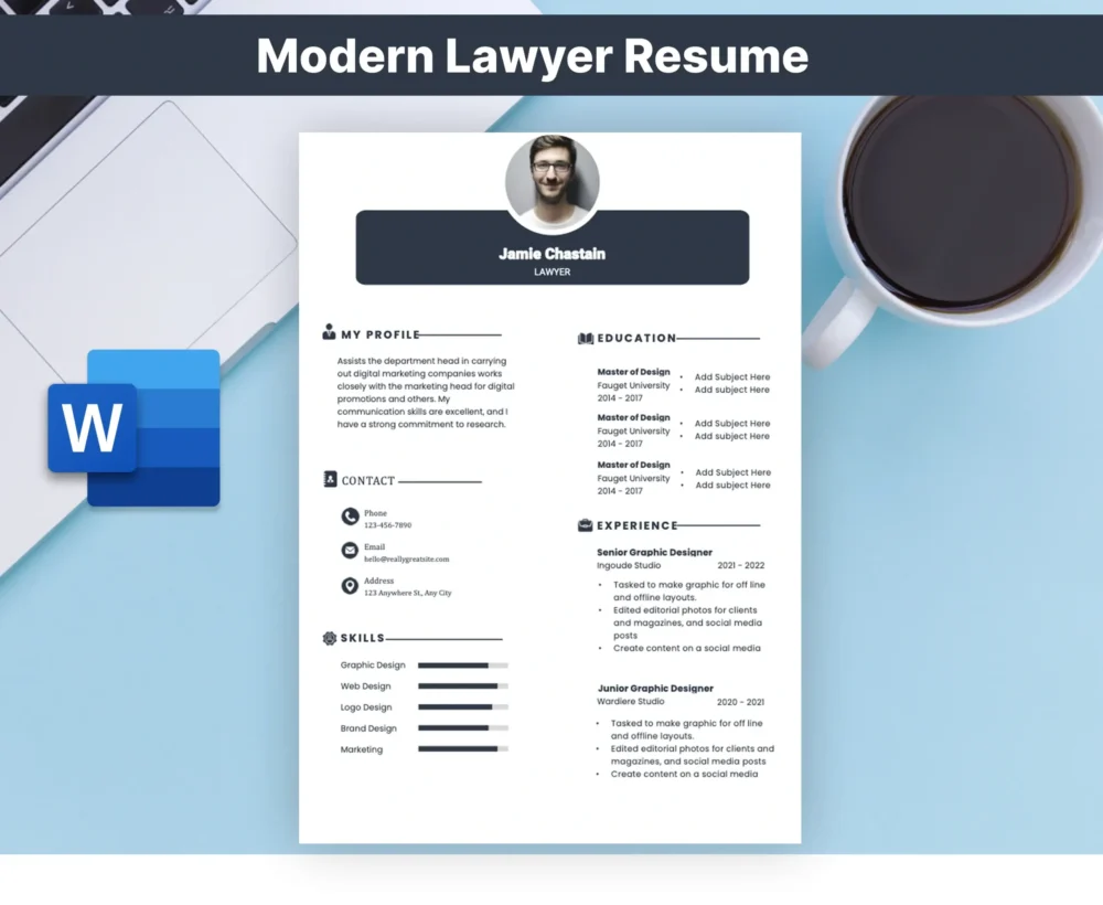 Modern Lawyers Resume Template
