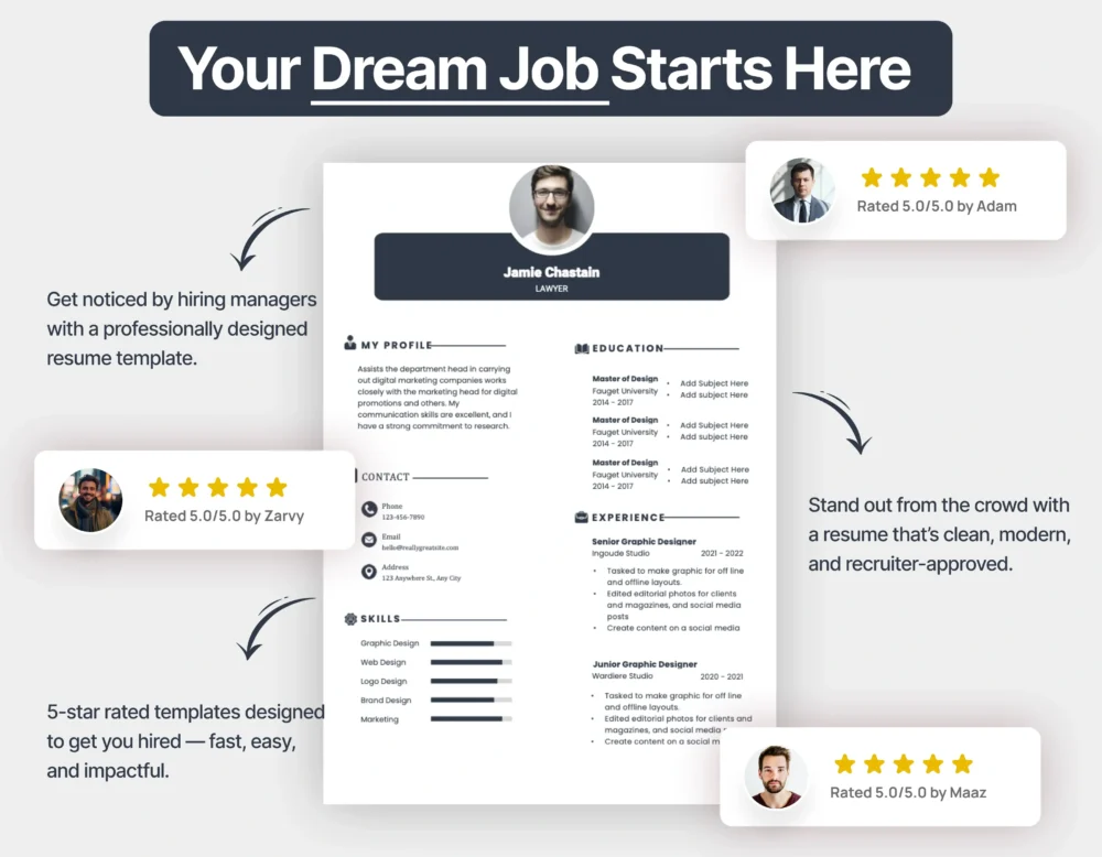 Modern Lawyers Resume Template - Image 4