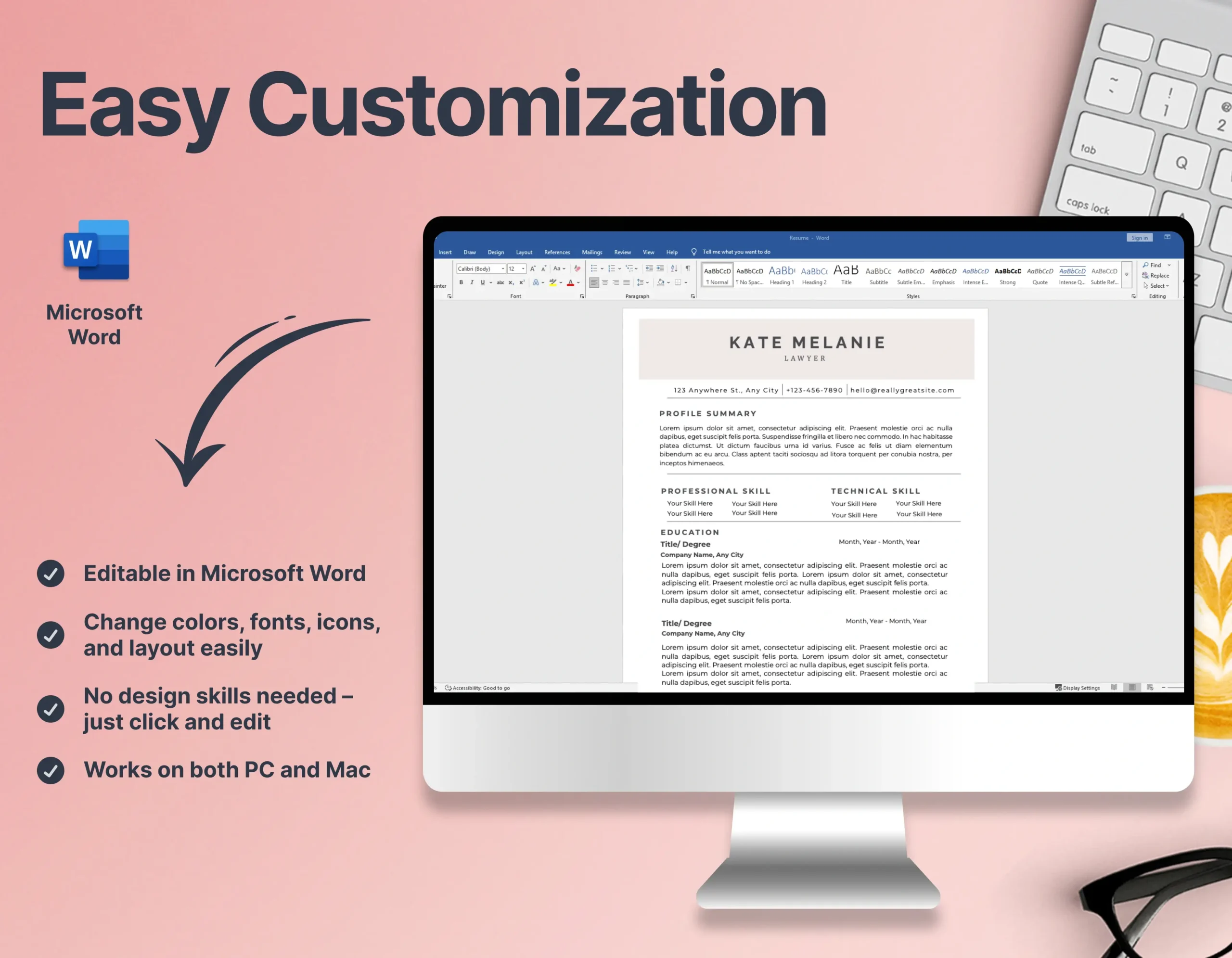 Corporate Lawyers Resume Template - Image 2